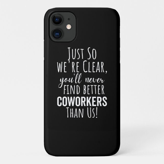 Capa Para iPhone 11 Coworker Goodbye | Deslocamento de Colaboradores | (Verso)