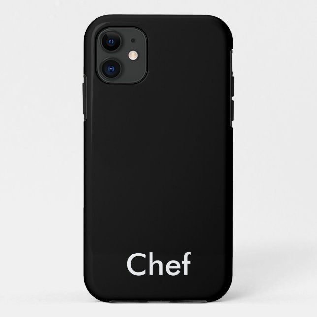 Capa Para iPhone 11 Cozinheiro chefe (Verso)