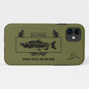 Capa Para iPhone 11 Crachá de pescadores de Combate do Alasca