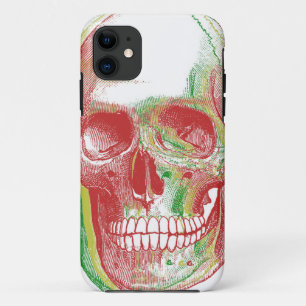 Capa Para iPhone 11 crânio de Rasta da Tri cor