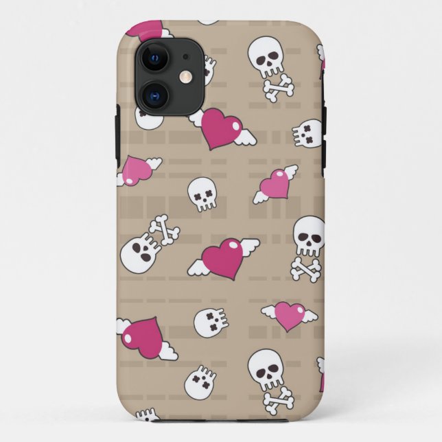 Capa Para iPhone 11 Crânios (Verso)