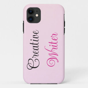 Capa Para iPhone 11 Creative Writer Pastel Pink