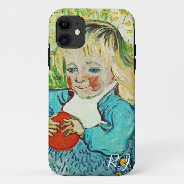 Capa Para iPhone 11 Criança com Laranja, 1890. Vincent van Gogh. (Verso)