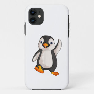 Capa Para iPhone 11 Crianças Pinguins Meninas Meninas Mulheres