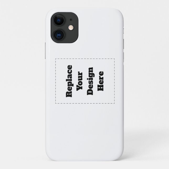 Capa Para iPhone 11 Crie seu próprio branco  (Verso)