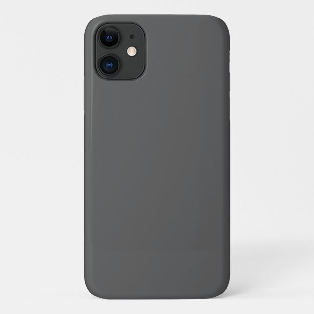 Capa Para iPhone 11 Crie seu próprio design personalizado cinza escuro (Verso)
