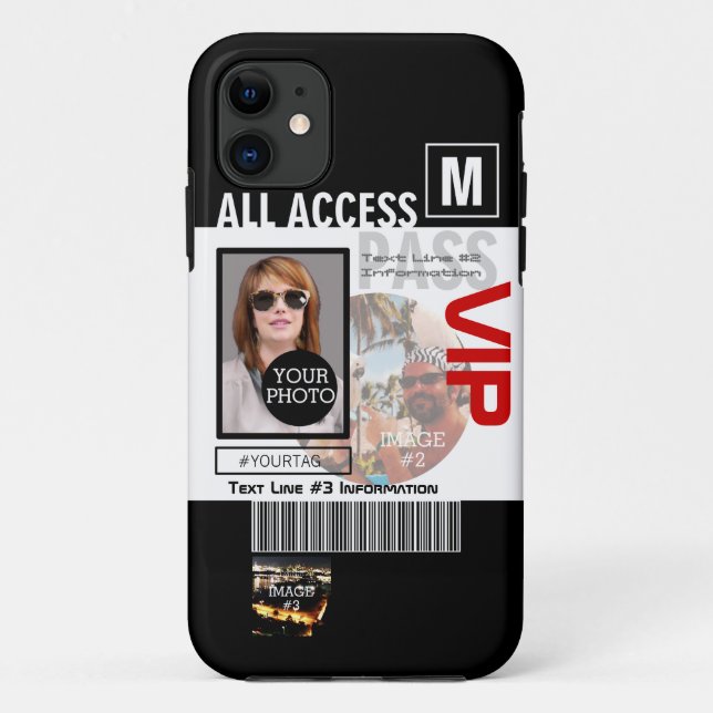 Capa Para iPhone 11 Crie seu próprio VIP Pass 8 maneiras de personaliz (Verso)