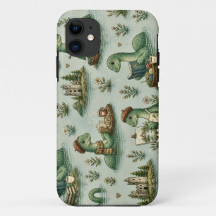 Capa Para iPhone 11 Críptidos Aconchegantes Nessie Monstro do Lago Nes