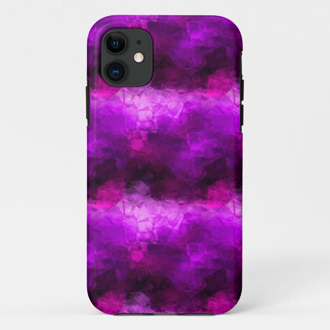 Capa Para iPhone 11 Cristais Roxos (Verso)