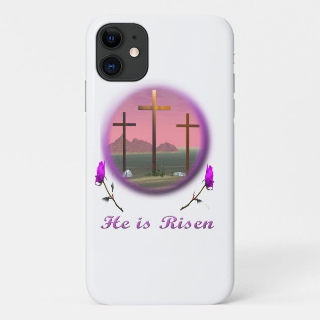 Capa Para iPhone 11 Cristo risen (Verso)