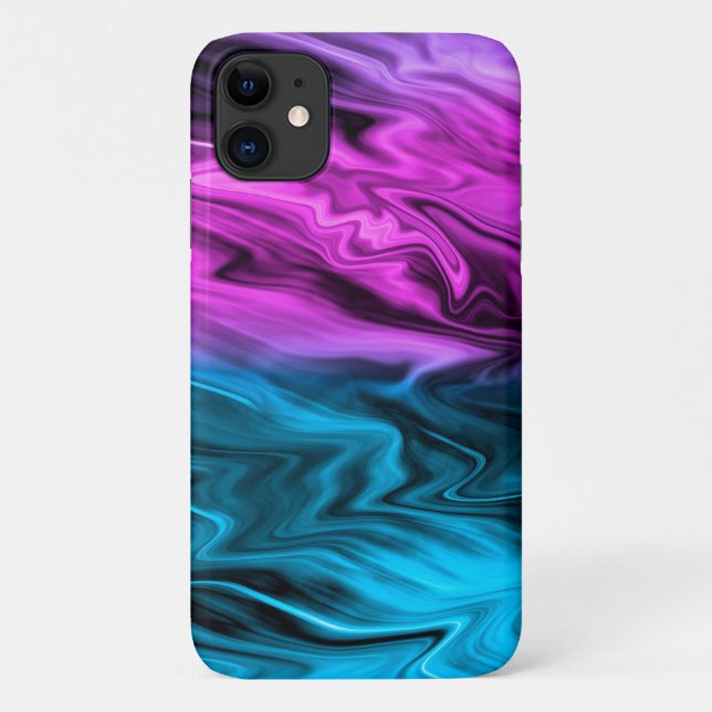 Capa Para iPhone 11 Crítico em vanguarda e azul (Verso)
