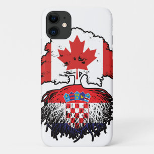 Capa Para iPhone 11 Croácia, Canadá, Canadá, Árvore Bandeira