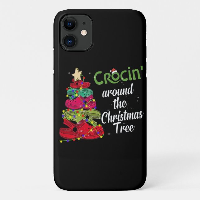 Capa Para iPhone 11 Crocin Ao Redor Do Natal (Verso)