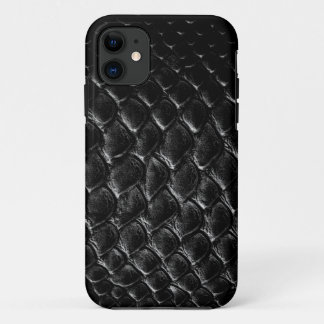 Capa Para iPhone 11 Crocodilo Preto Moderno