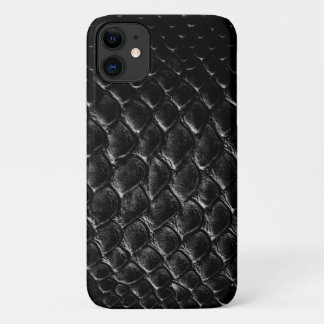 Capa Para iPhone 11 Crocodilo Preto Moderno