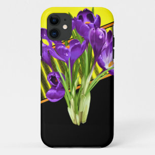 Capa Para iPhone 11 Crocus Floral/Design Geométrico