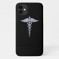 Cromo Como Caduceus - Símbolo Médico Black Decor