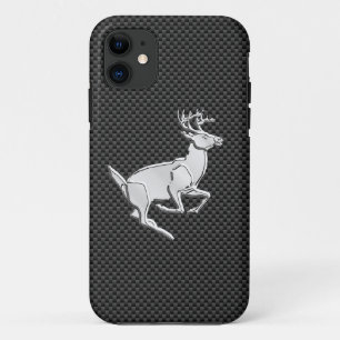 Capa Para iPhone 11 Cromo como Correr Buck em Impressão de fibra de ca