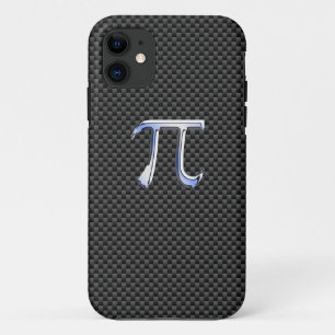 Capa Para iPhone 11 Cromo como o símbolo do Pi no impressão preto da
