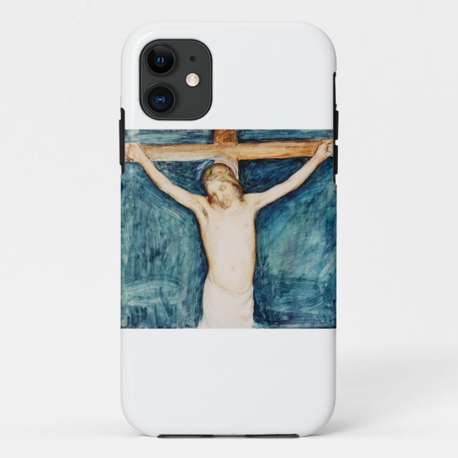 Capa Para iPhone 11 Crucificação do Retábulo na Igreja (Verso)