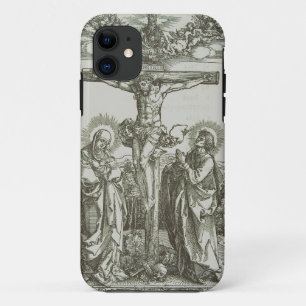 Capa Para iPhone 11 Crucificação medieval do Cristo de Jesus