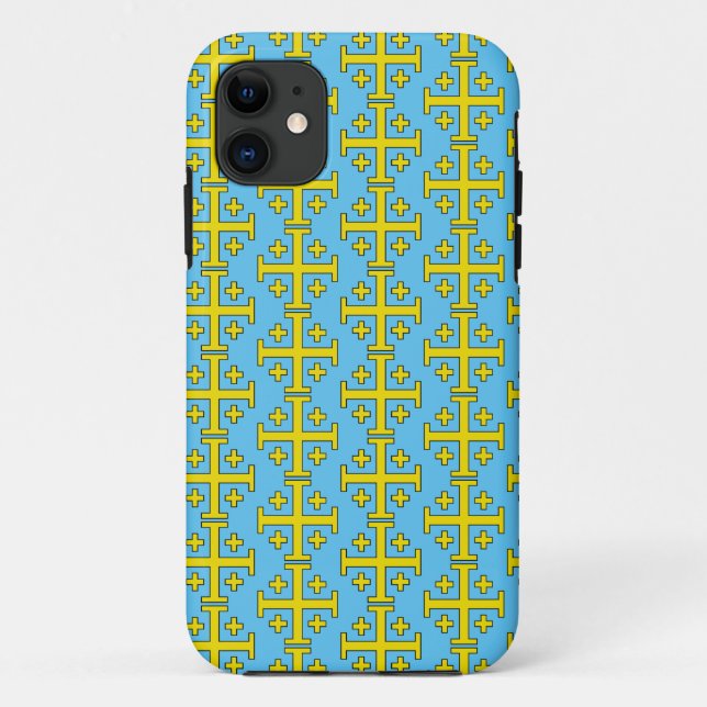 Capa Para iPhone 11 Cruz de Jerusalém (Verso)