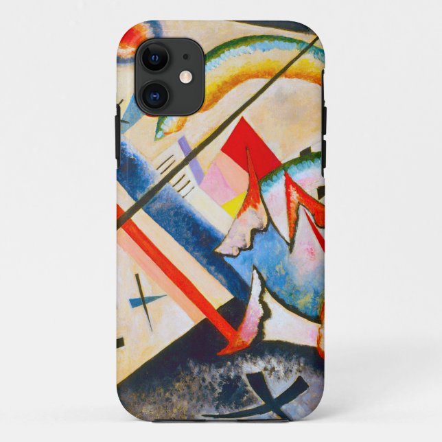 Capa Para iPhone 11 Cruz do branco de Kandinsky (Verso)