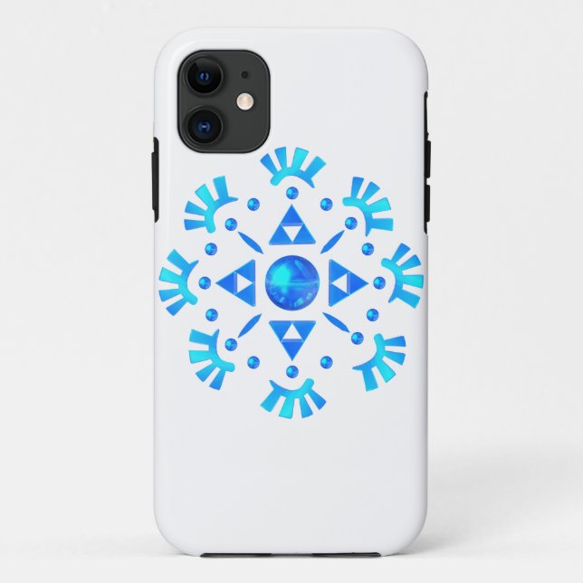 Capa Para iPhone 11 Crystal Snowflake (Verso)