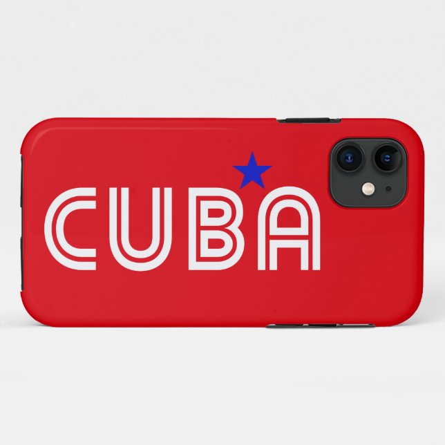 Capa Para iPhone 11 Cuba Retro (Verso (horizontal))