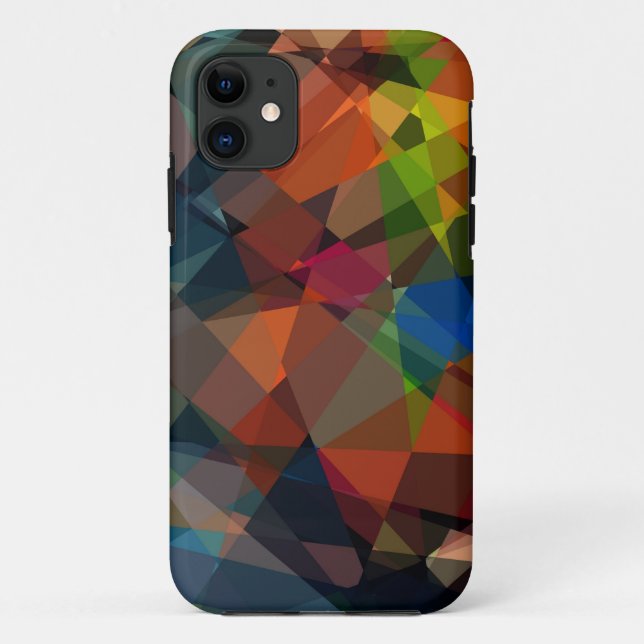 Capa Para iPhone 11 Cubismo Abstrato arte | Padrão Geométrico Moderno  (Verso)