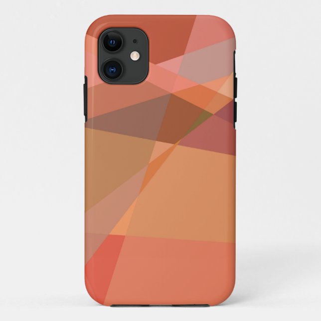 Capa Para iPhone 11 Cubismo Abstrato arte | Padrão Geométrico Retroati (Verso)
