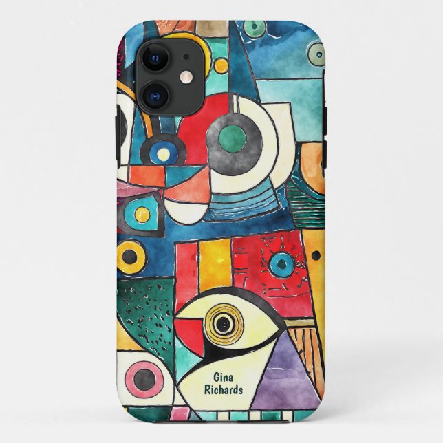 Capa Para iPhone 11 Cubismo Design (Verso)