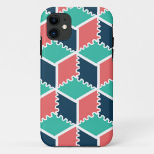 Capa Para iPhone 11 Cubo Geométrico na moda Moderno