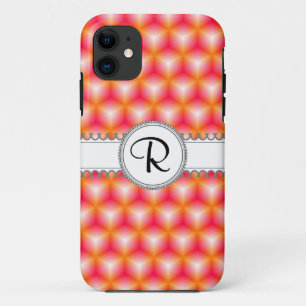 Capa Para iPhone 11 Cubos Geométricos Com Monograma