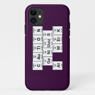 Capa Para iPhone 11 "Cuidado GeNiUuuS exemplo de WErK"
