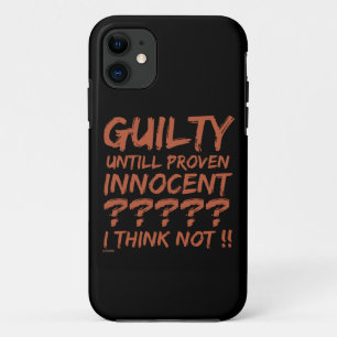 CAPA PARA iPhone 11 CULPADO ATÉ PROVAR INOCENTE?
