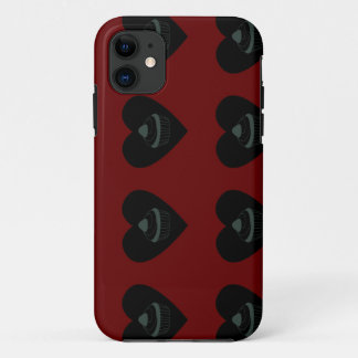 Capa Para iPhone 11 cupcake sangue vermelho preto
