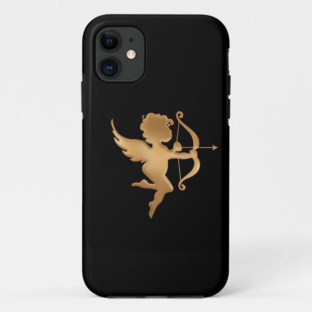 Capa Para iPhone 11 Cupido ouro (Verso)