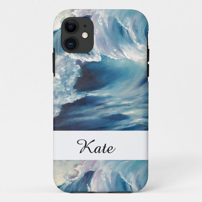 Capa Para iPhone 11 Curva de onda (Verso)