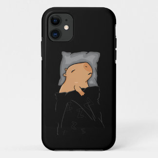 Capa Para iPhone 11 Cute Capybara Gift Mulheres Crianças Dormindo Capy