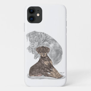 Capa Para iPhone 11 Cute Doberman Pinscher Puppy