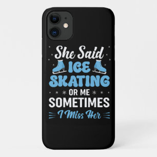 Capa Para iPhone 11 Cute Ice Rink Synchronized está Chamando