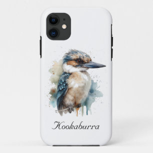 Capa Para iPhone 11 Cute Kookaburra em um Galho, personalizado