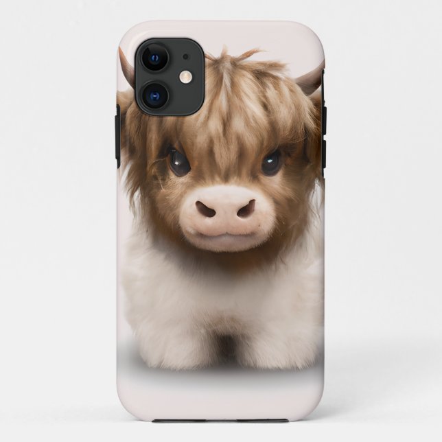 Capa Para iPhone 11 Cuzal Highlands Scottish Cow (Verso)