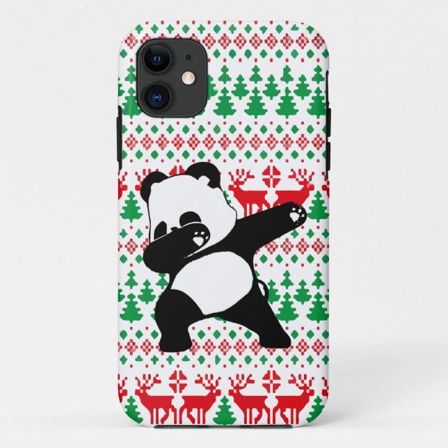 Capa Para iPhone 11 Dabbing Panda (Verso)