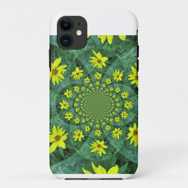 Capa Para iPhone 11 Daisy Swirl (Verso)