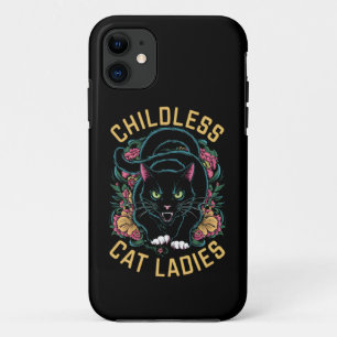 Capa Para iPhone 11 Damas do Gato sem Filhos 2024 Feminista