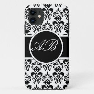 Capa Para iPhone 11 damasco preto