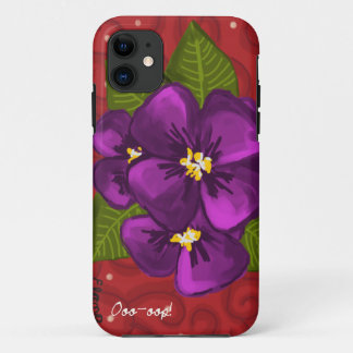 Capa Para iPhone 11 Dança da violeta africana