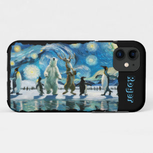 Capa Para iPhone 11 Dança em Linha no Ártico Personalizável